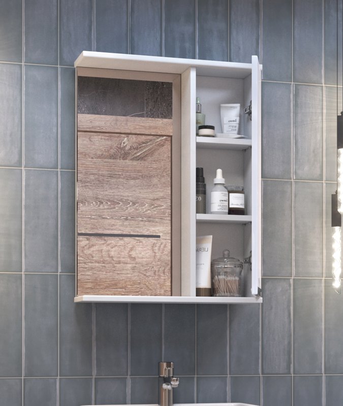 Зеркало со шкафчиком Vigo Callao 50 R, белый