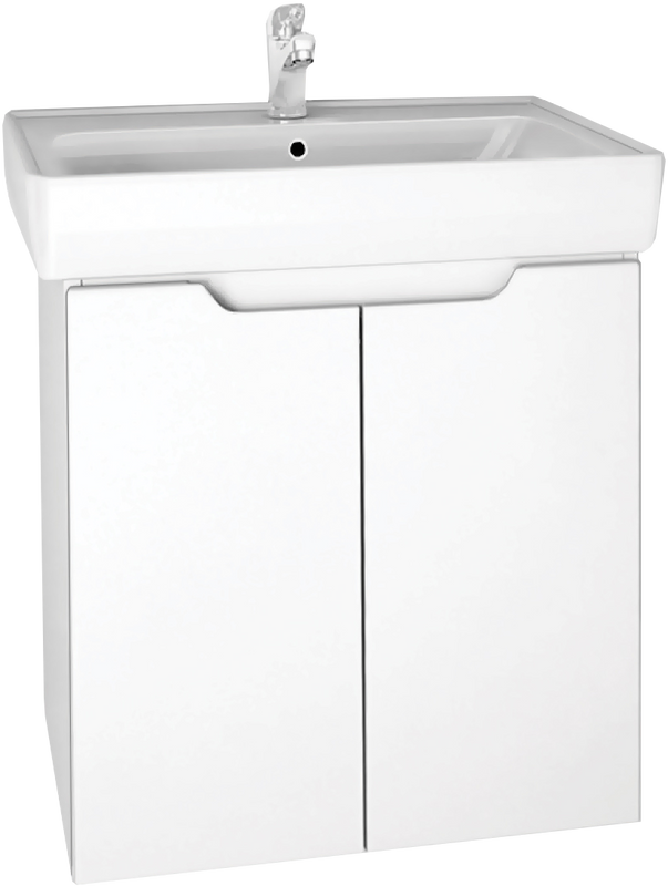 Тумба с раковиной подвесная/напольная Dreja Mini 60 см, белый