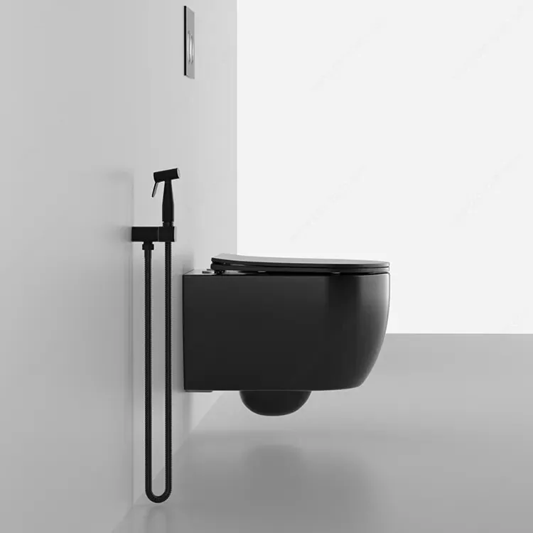 Унитаз Ceruttispa Oglio Aria MB CT9239 подвесной, черный матовый