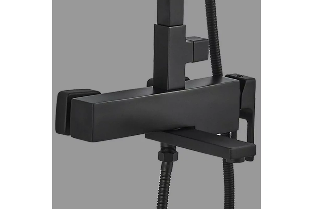 Душевая стойка ALMAes Tena TVZ-1825 черный матовый от магазина Vanna-Vanna.ru!