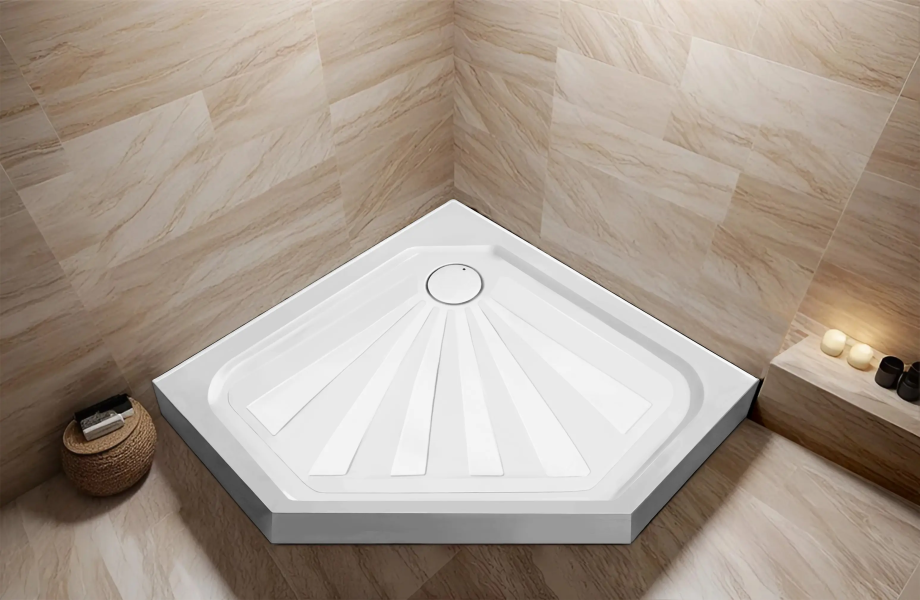 Поддон для душа Cerutti Spa P91 90х90 пятиугольный, акриловый, белый