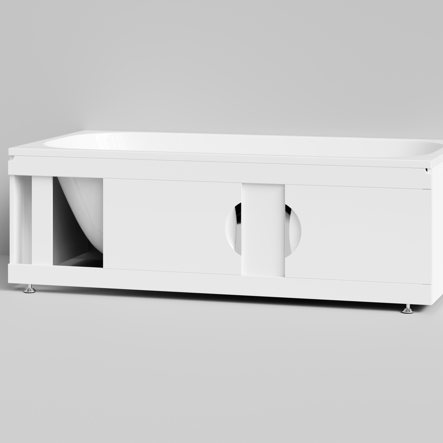 Экран под ванну Vod-ok Топ 170 раздвижной белый + 15 цветов