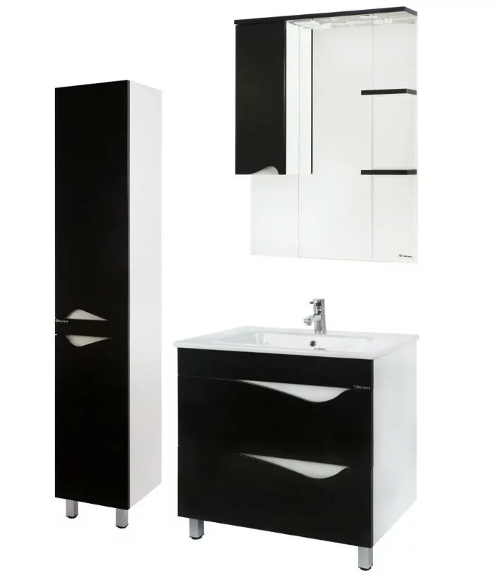 Пенал Bellezza Эйфория 35 R напольный, черный