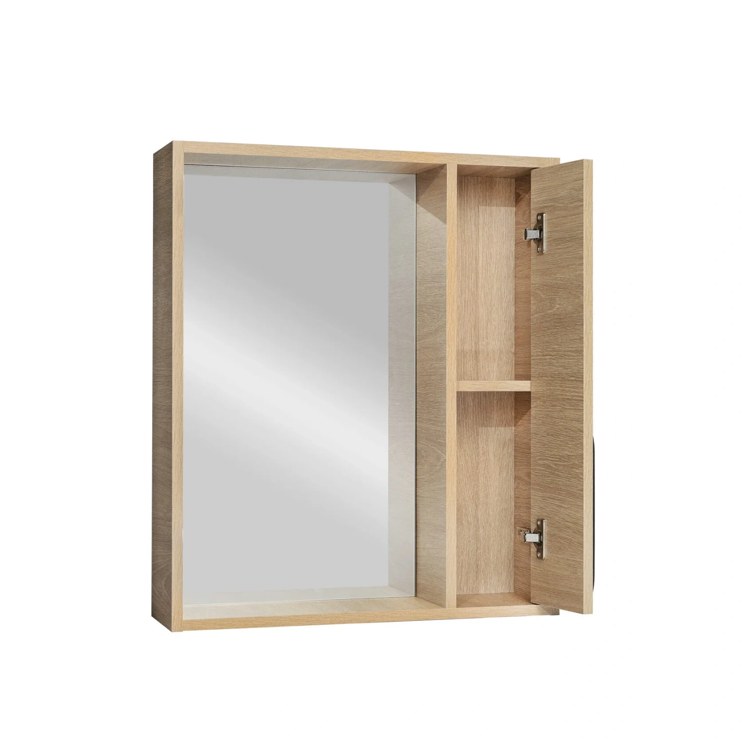 Зеркало со шкафчиком Viant Кельн 60 R светлое дерево от магазина Vanna-Vanna.ru!