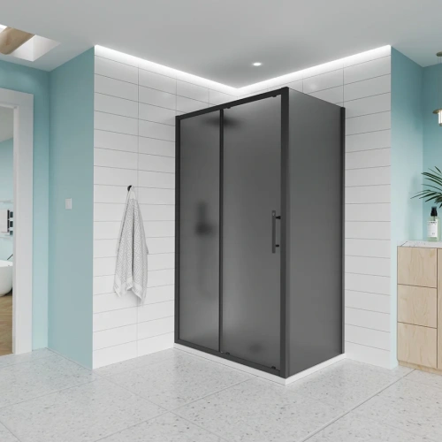 Душевой угол Veconi Evo 100SP GR 1800х700x1950, графит брашинг, тонированное стекло от магазина Vanna-Vanna.ru!