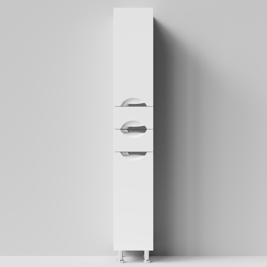 Пенал Vod-ok Лира 30 L/R напольный, с ящиками, белый