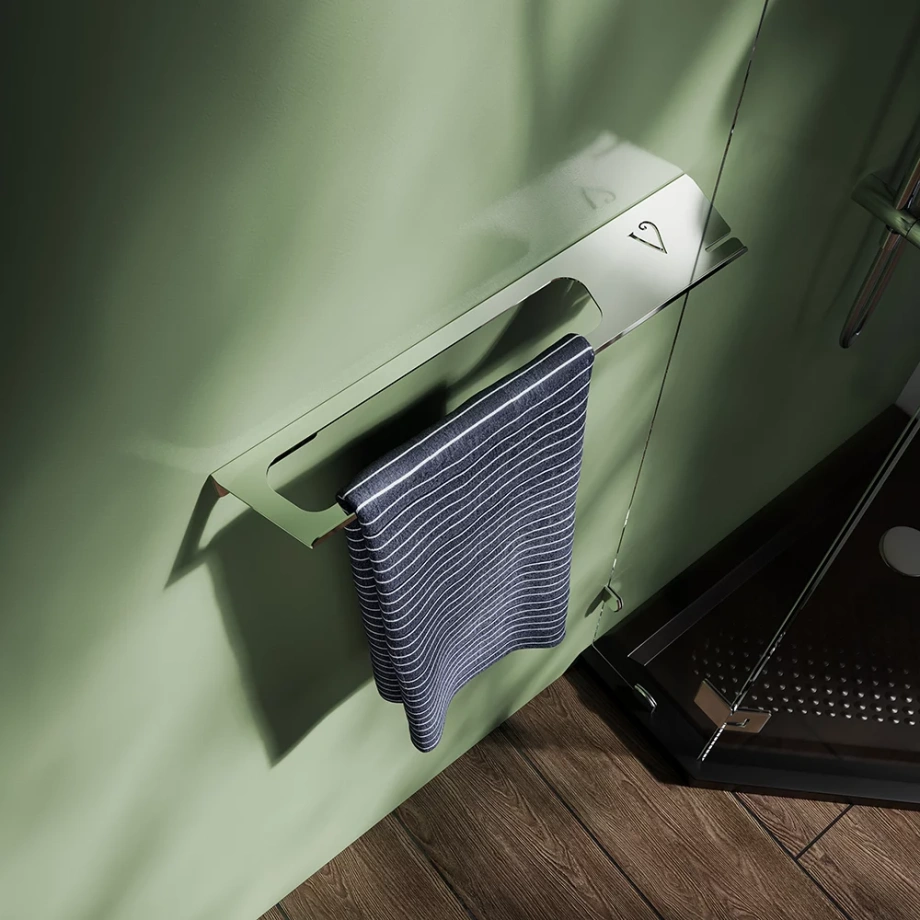 Полка для душевой комнаты Veconi Classico, 508х102х45, полированная сталь