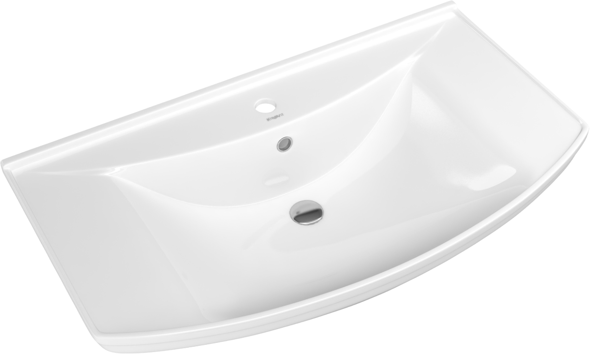 Тумба напольная SanStar Bianca 85 с раковиной Стиль 85, белая