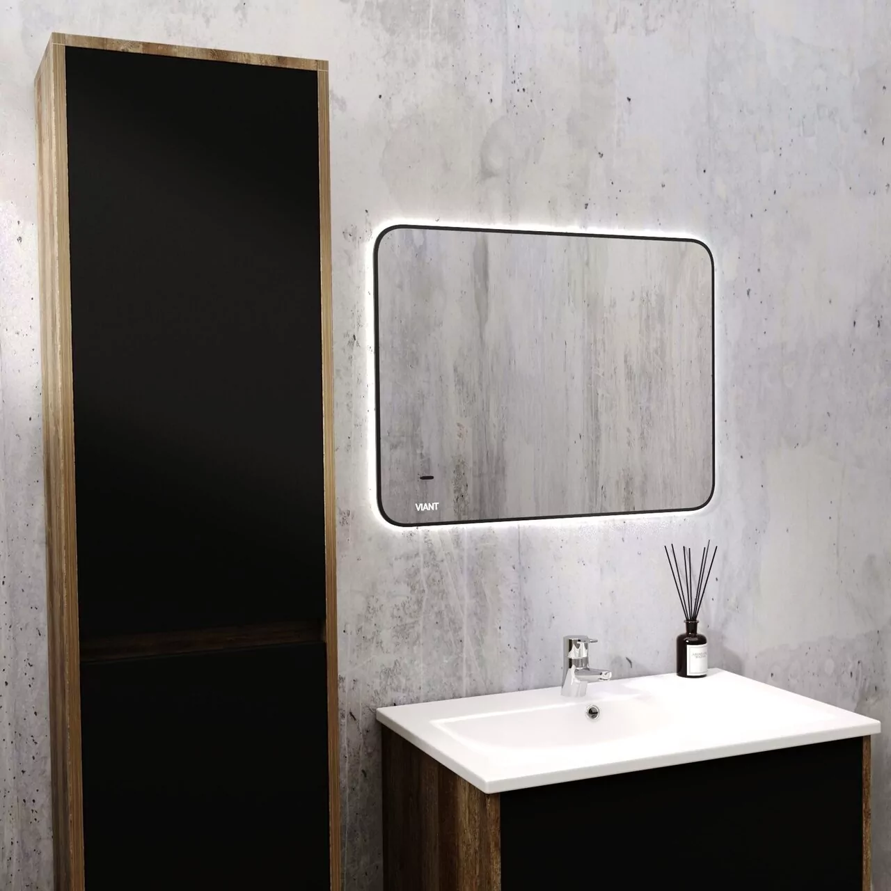 Зеркало Viant Люксембург 80х60 свет