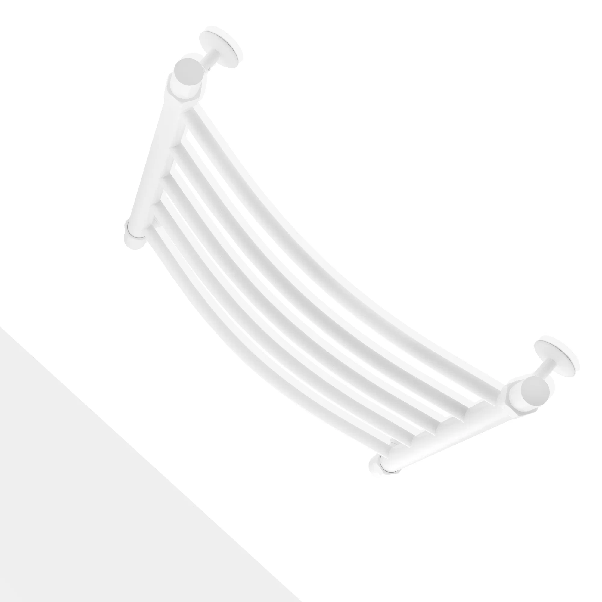 Полотенцесушитель водяной Energy Classic 600x500 белый матовый, тип "лесенка", нержавеющая сталь, подключение 3/4"