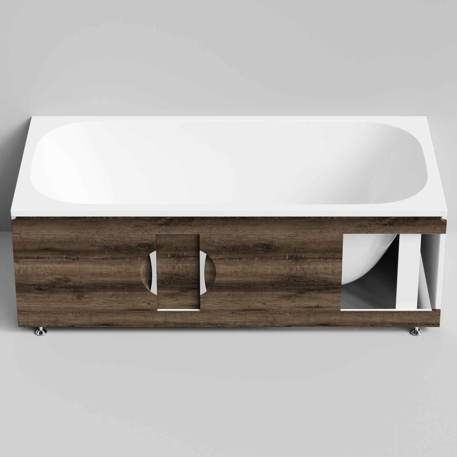 Экран под ванну Vod-ok Топ 170 раздвижной Дуб крымский коричневый