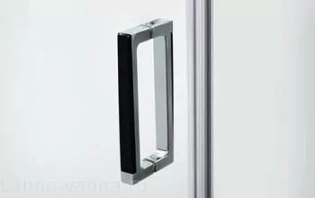 Душевой уголок WasserKraft Aller 10H06LBLACK 120х80 прямоугольный, без поддона, прозрачное стекло, хром, вставки черные