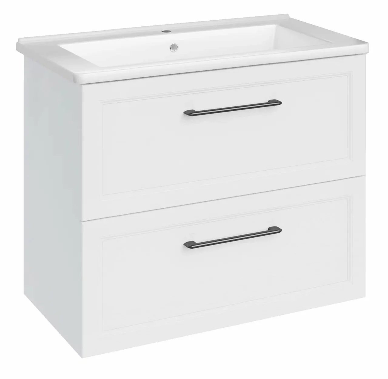 Тумба с раковиной Асб-мебель Белмонти 75 подвесная, белый