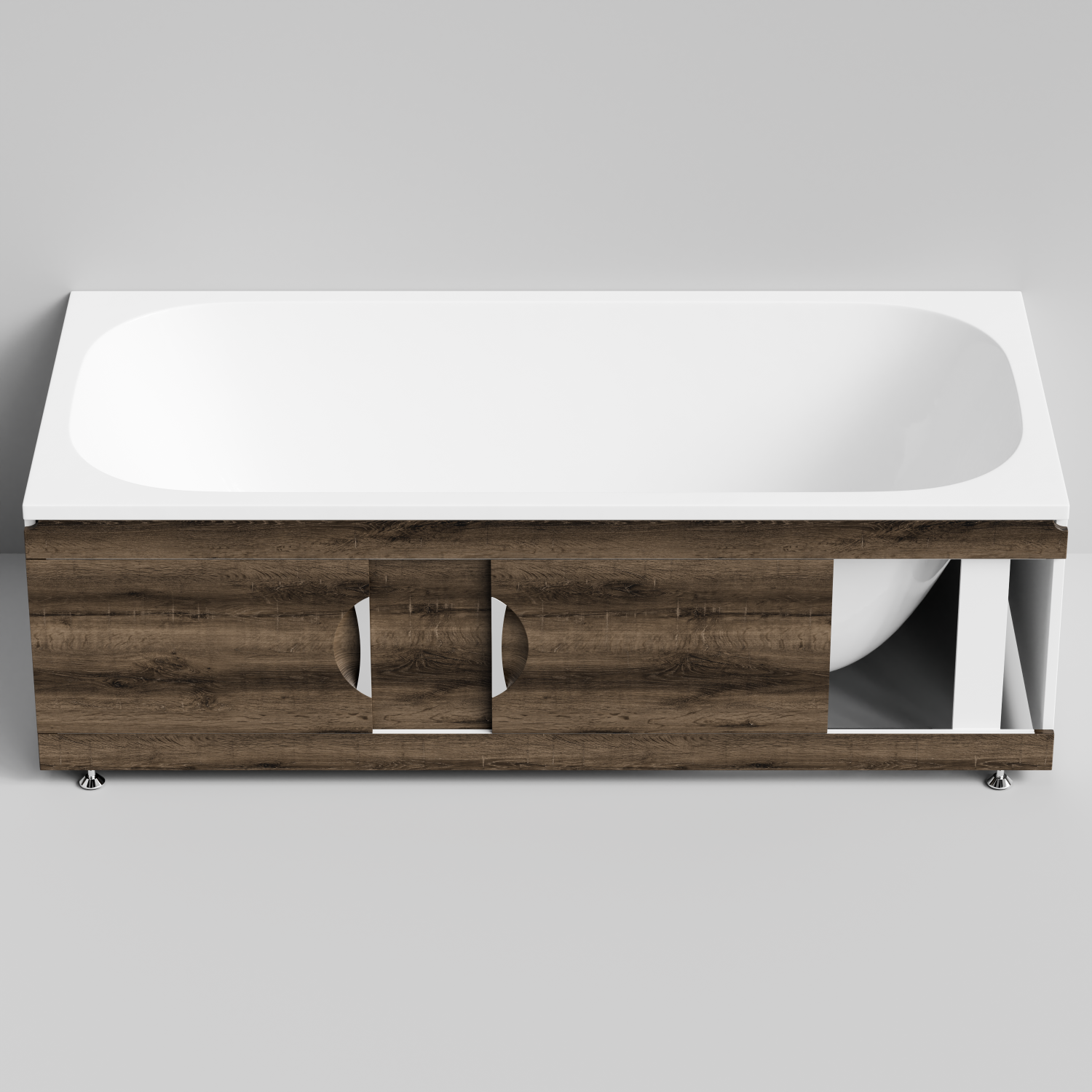 Экран под ванну Vod-ok Топ 180 раздвижной Дуб крымский коричневый