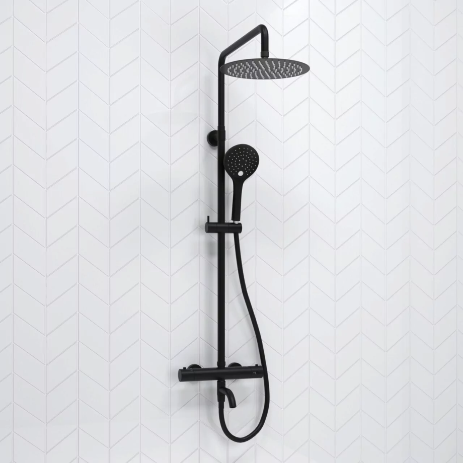 Душевая стойка WasserKraft A288.258.078.BM Thermo черный Soft-touch