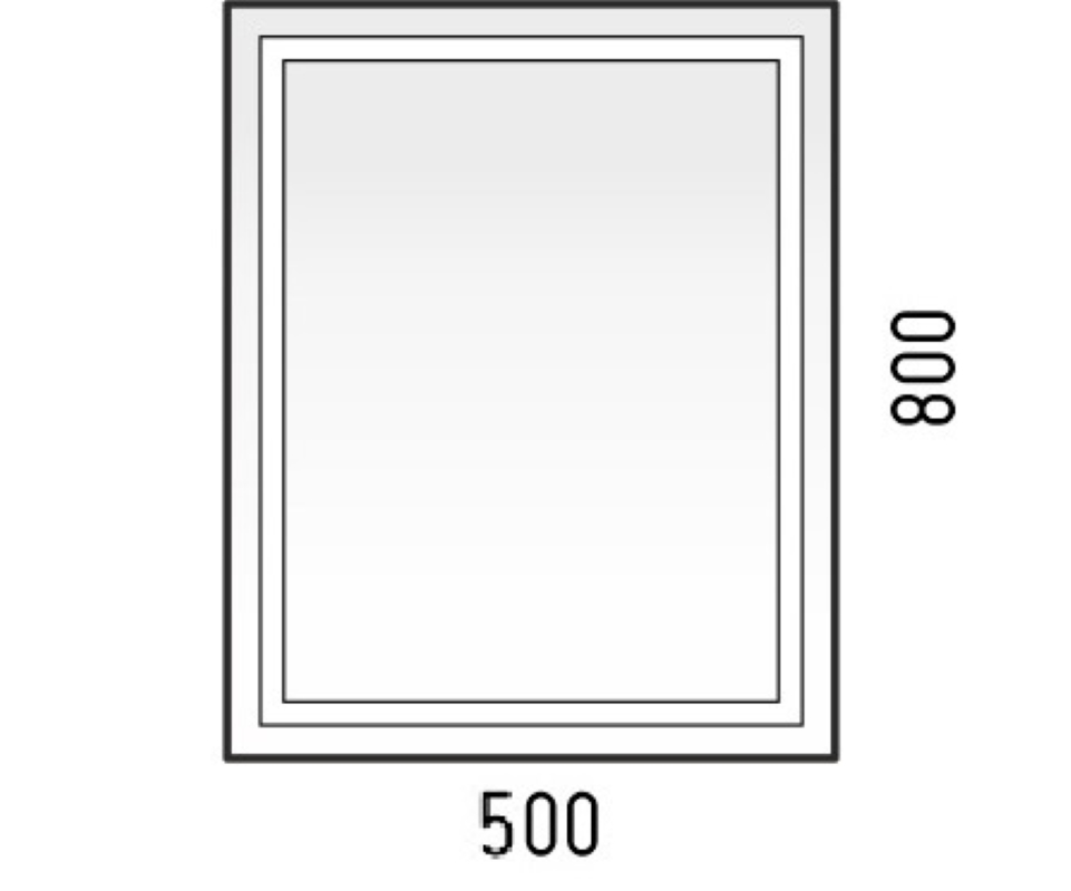 Зеркало Corozo Барго 500х800 свет, сенсор