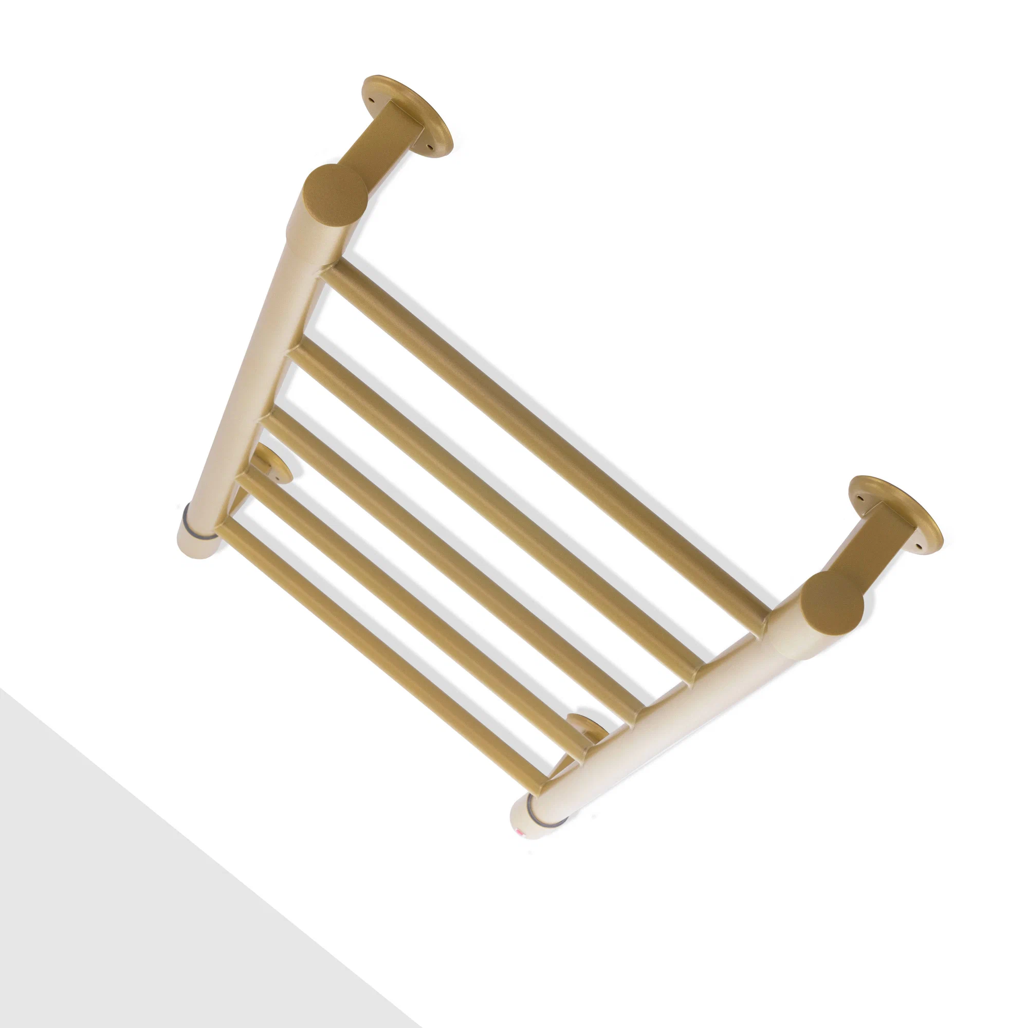 Полотенцесушитель электрический Energy H2 850x400 золото микс, лесенка прямая, сталь AISI304, скрытый/наружный монтаж