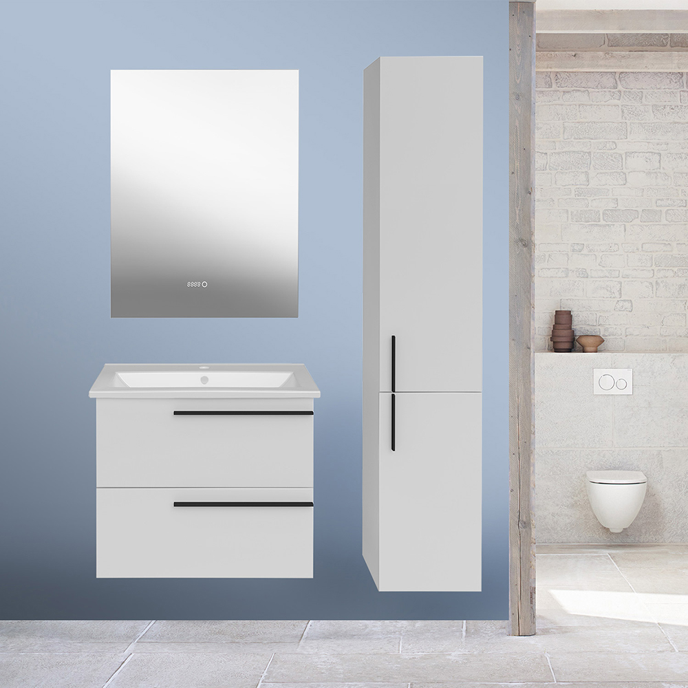 Мебель для ванной Асб-мебель Тида 60 комплект, подвесной, белый