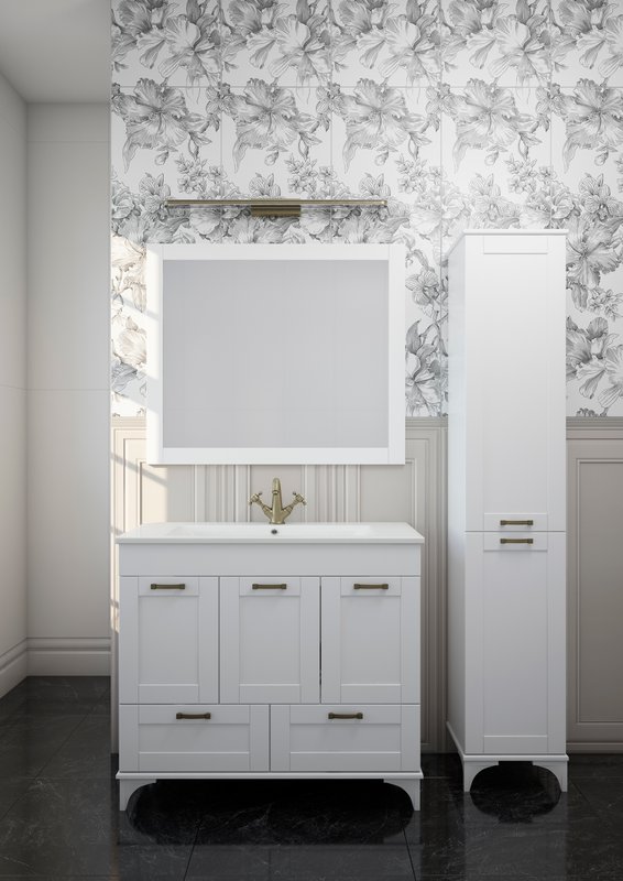 Зеркало Sanflor Ванесса 95 белый