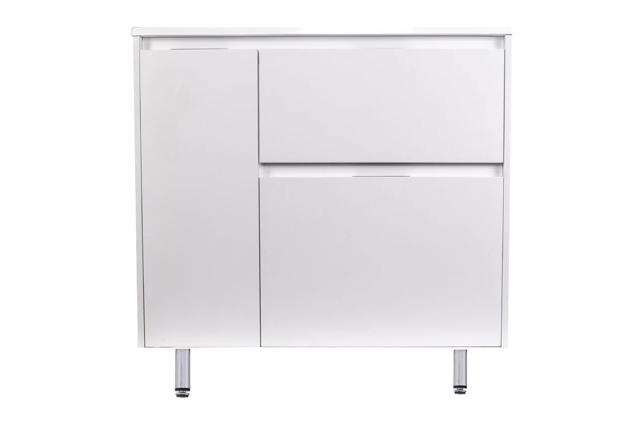 Тумба напольная Style Line Барселона 90 R с раковиной Барселона 90, с корзиной, белая от магазина Vanna-Vanna.ru!