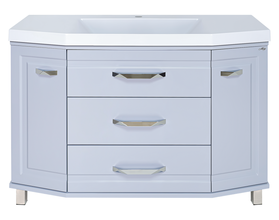 Тумба с раковиной Misty Терра 110 серый