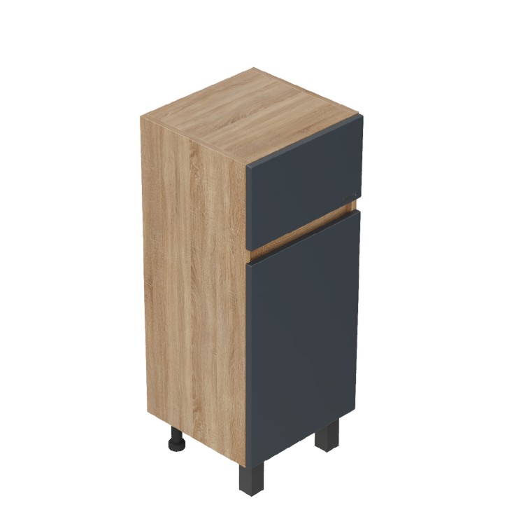 Тумба-комод Onika Милтон 40 напольный, серый/дуб сонома
