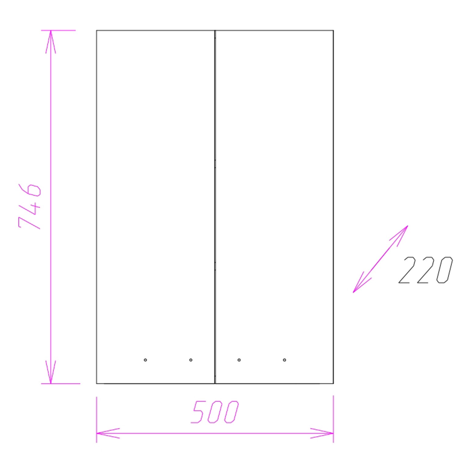 Шкаф навесной Onika Кредо 50 белый