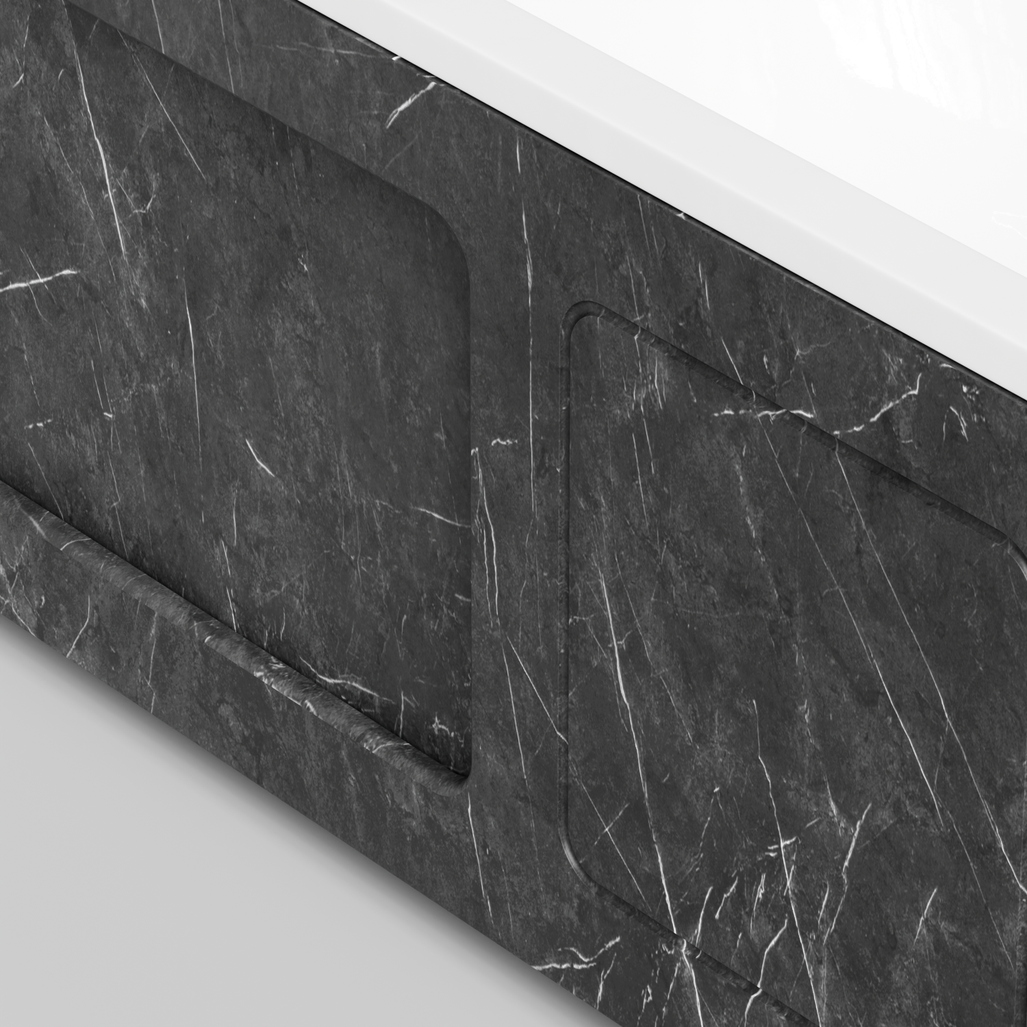 Экран под ванну Vod-ok Хит 170 раздвижной Мрамор Графит софт тач