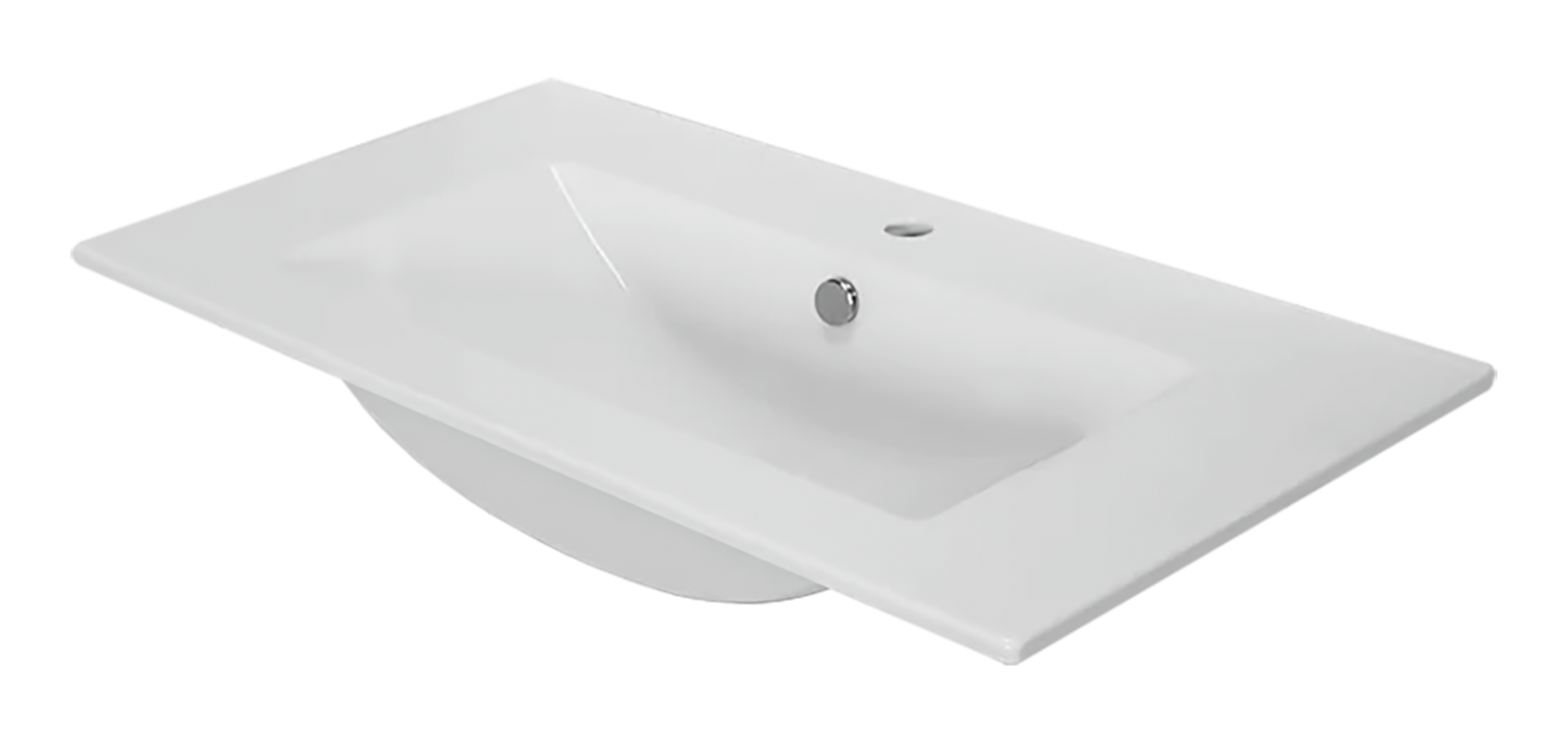 Тумба с раковиной Misty Оптима 90 подвесная, белый