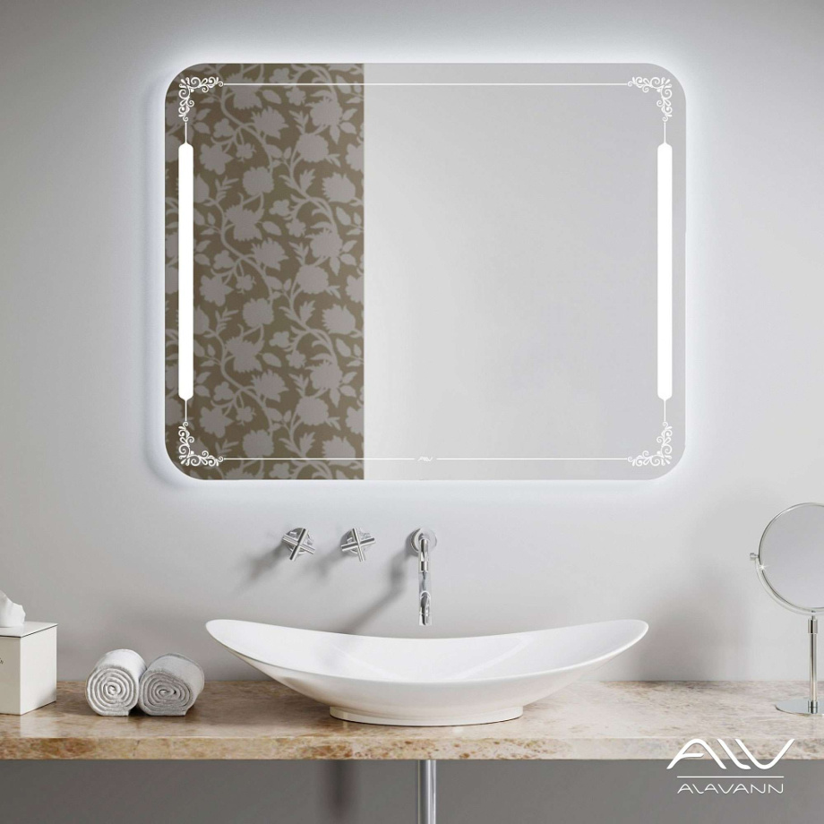 Зеркало Alavann Vintage 100 свет, ИК выключатель