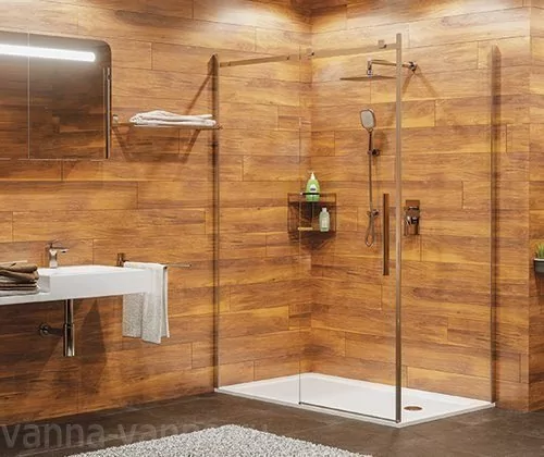 Душевой уголок WasserKraft Alme 15R10 120х100 прямоугольный, без поддона, прозрачное стекло, хром