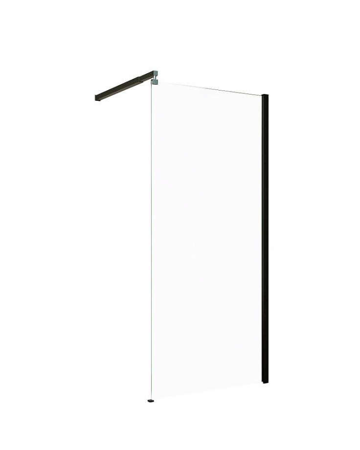 Душевая перегородка Alex Baitler AB29120B1 200х120 см прозрачное стекло, профиль черный