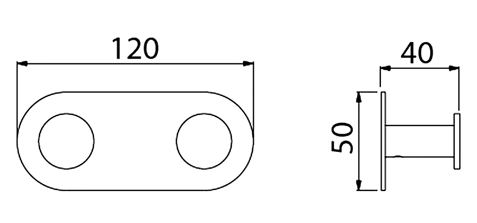 Вешалка-2 крючка Timo Saona 13014/13 никель