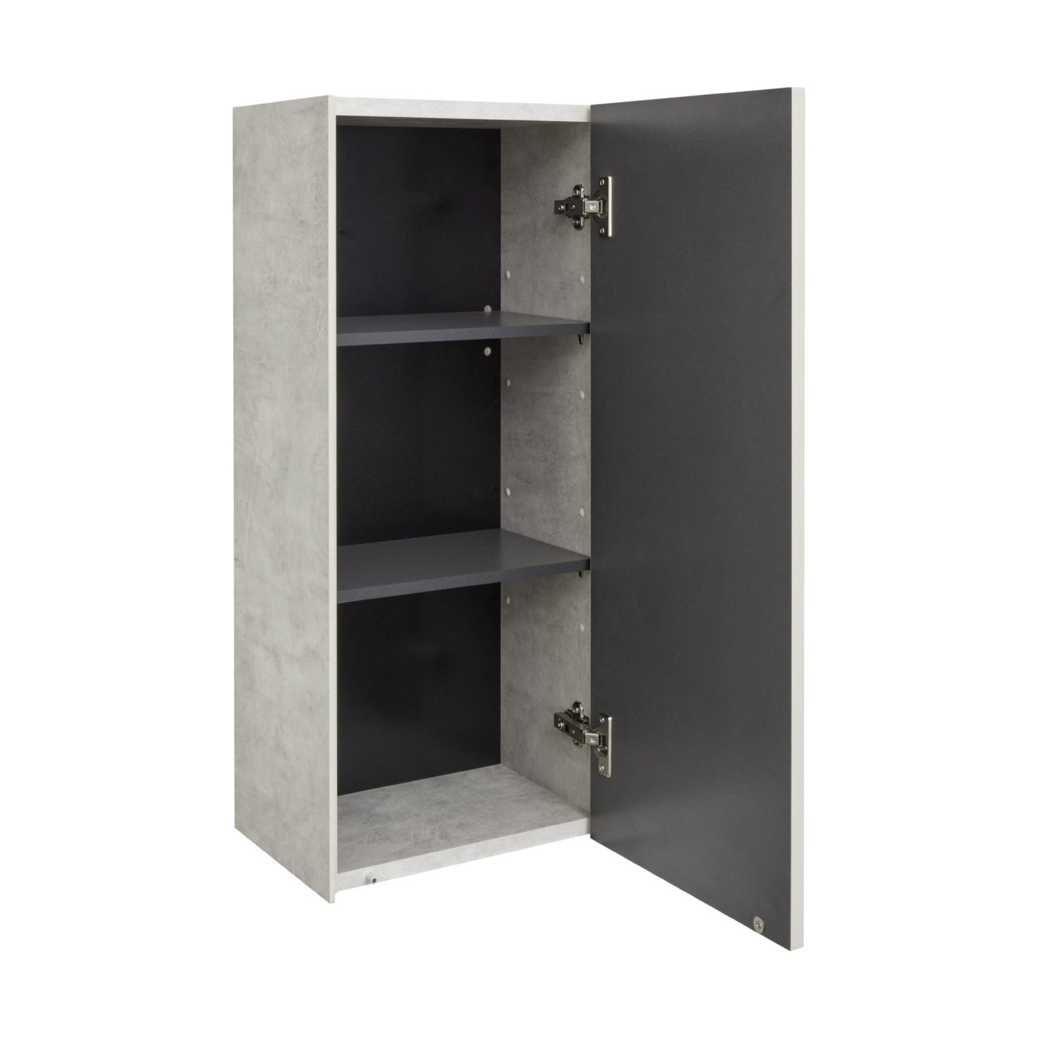 Шкаф навесной Aquaton Сохо 40 слэйт/галька серая