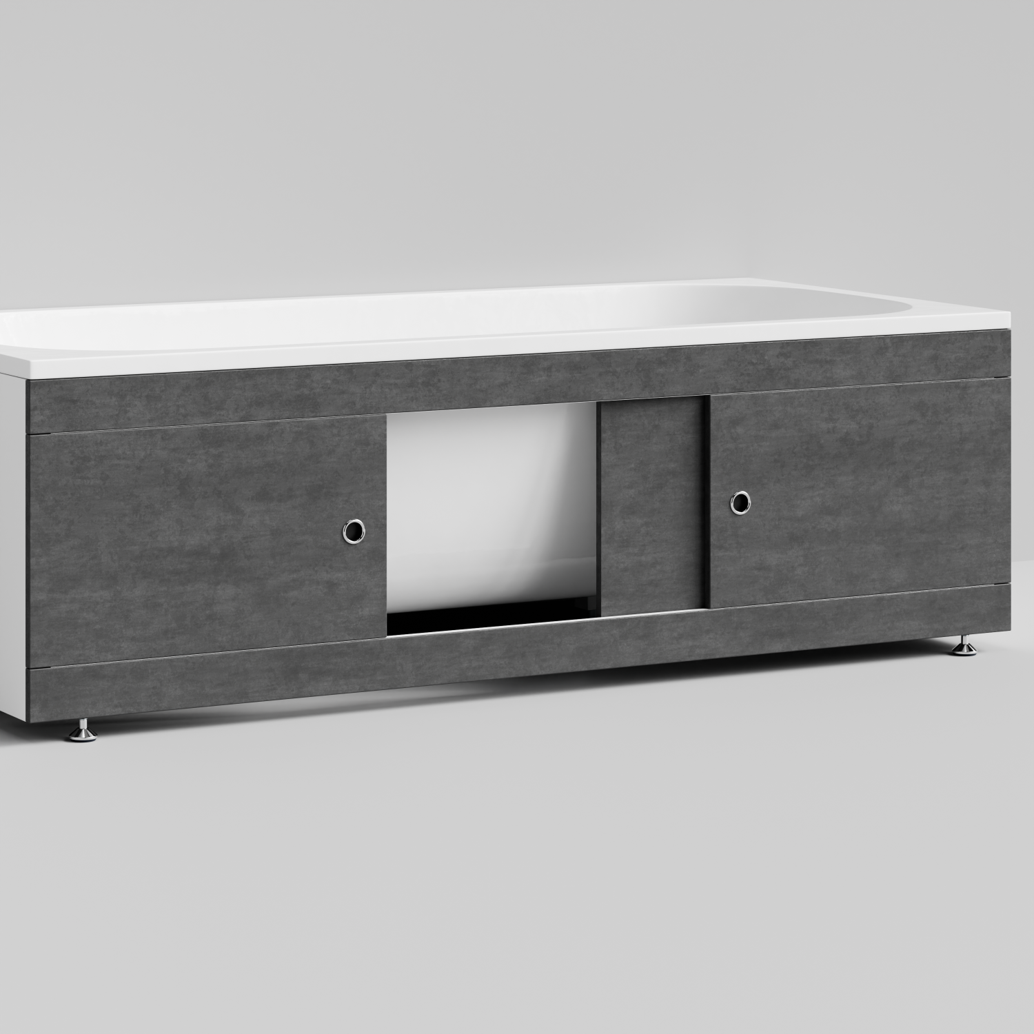 Экран под ванну Vod-ok Купе 180 раздвижной Серый камень