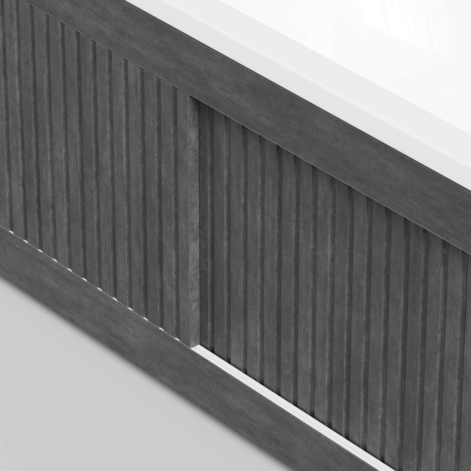 Экран под ванну Vod-ok Тач 180 раздвижной Серый камень