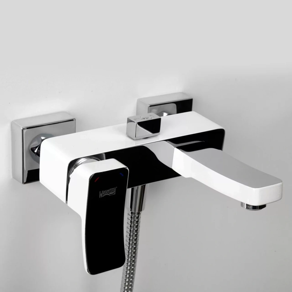 Смеситель для ванны WasserKraft Aller 1061WHITE хром от магазина Vanna-Vanna.ru!