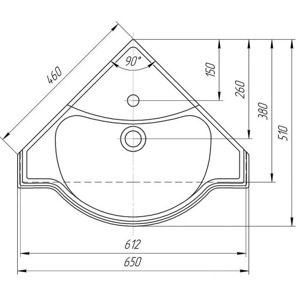 Мебель для ванной Francesca Империя 65 комплект, напольный, угловая, белый