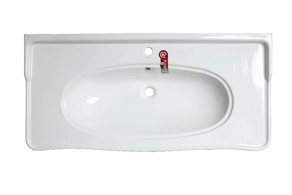 Тумба с раковиной ASB Woodline Модерн 105 напольная, белый, патина серебро