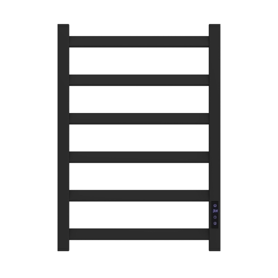 Полотенцесушитель электрический APEXTERMO Galaxy GL00164BM 600x400, черный матовый