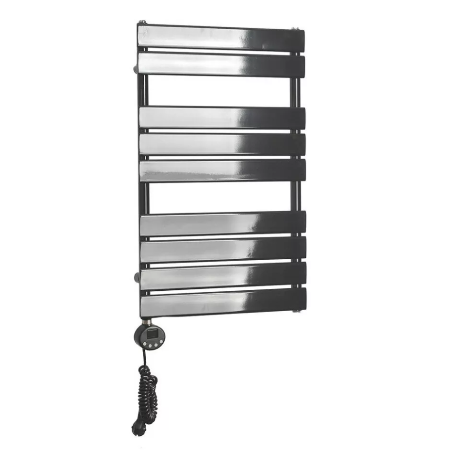 Полотенцесушитель электрический Domoterm Вита П9 500х748 EL левый, черный матовый