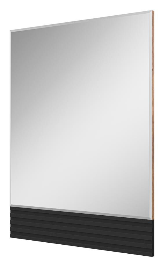 Зеркало Brevita Dakota 80 черный/темное дерево