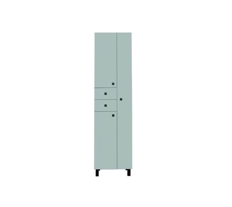 Пенал Runo 50 напольный, бирюзовый, правый