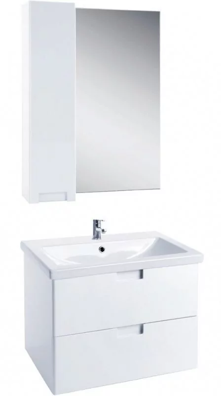 Зеркало со шкафчиком Bellezza Пегас 60 L белый