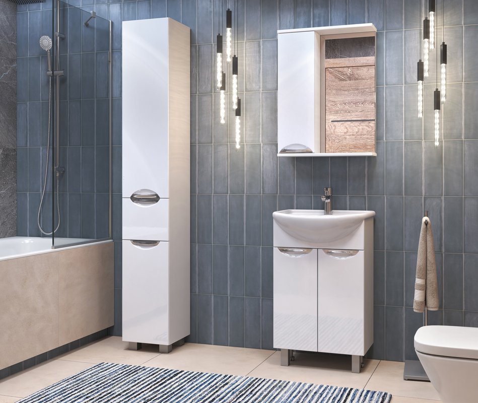 Зеркало со шкафчиком Vigo Callao 50 L, белый