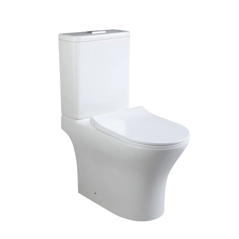 Унитаз SantiLine SL-5044 напольный, безободковый, белый