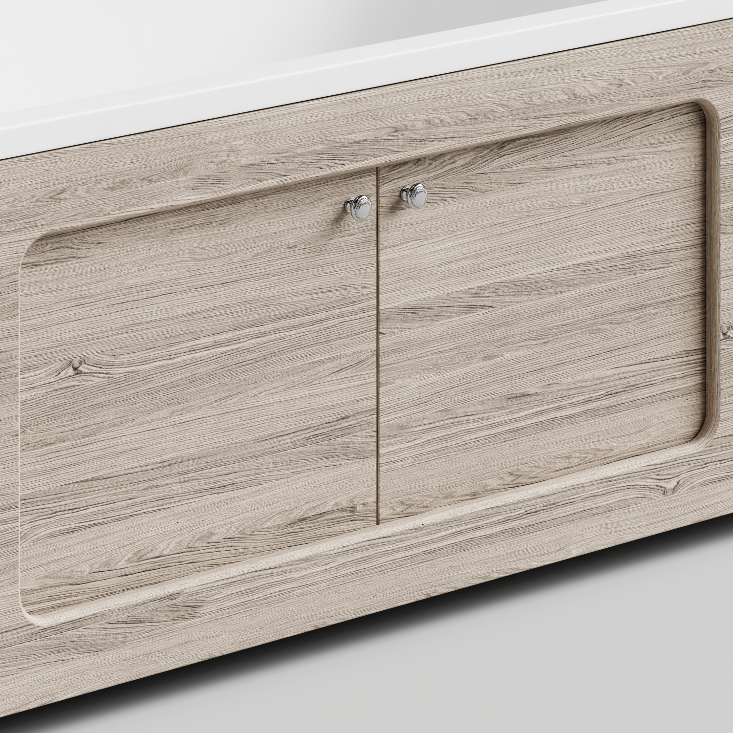 Экран под ванну Vod-ok Лидер 170 раздвижной Дубослив ореховый светлый