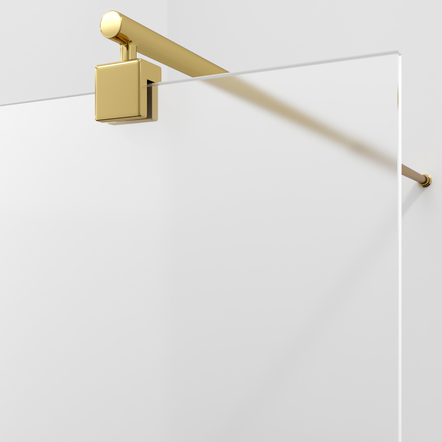 Душевая перегородка WasserKRAFT Rur 30W39PG-MG, глянцевое золото