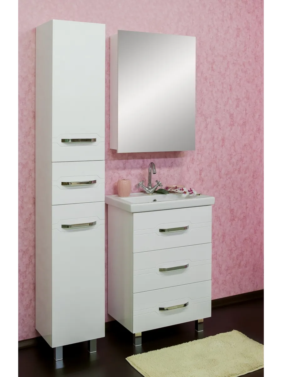 Пенал Sanflor Анкона 35 R напольный, белый