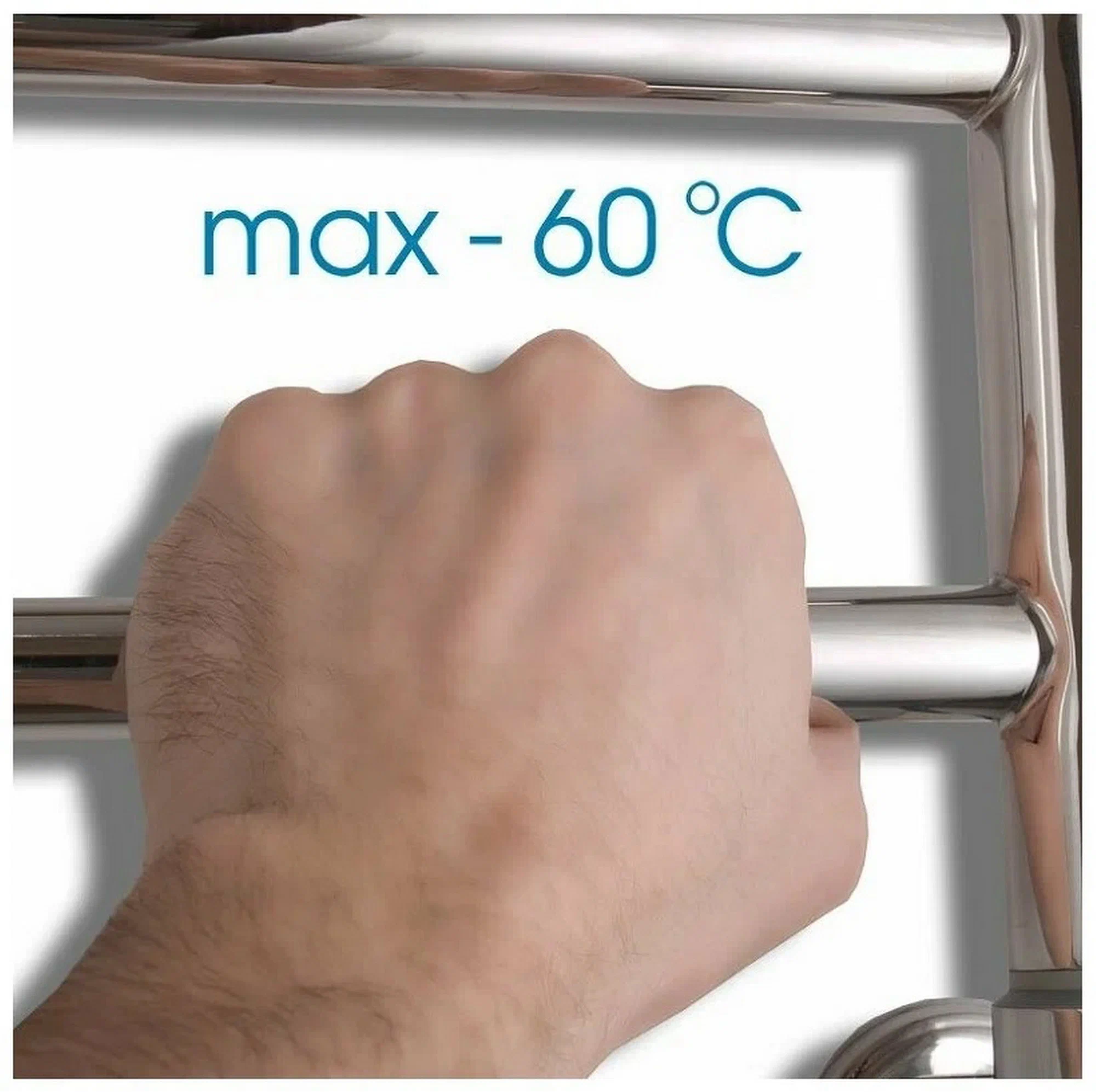 Полотенцесушитель электрический Energy Ergo2 P 650x300 черный матовый, лесенка прямая, узкий, скрытый/наружный монтаж